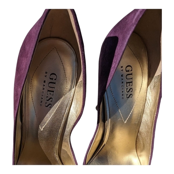 Guess Suede Purple Heel - Picture 6 of 10